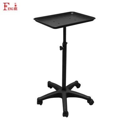 Aluminum Tattoo Tray with Wheels Trolley