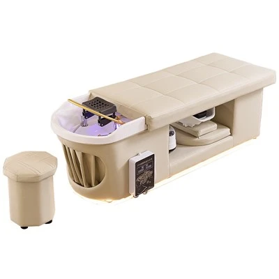 Comfortable Ergonomic Leather Salon Bed