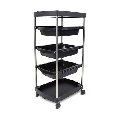 Contemporary Rolling Hair Station Cart