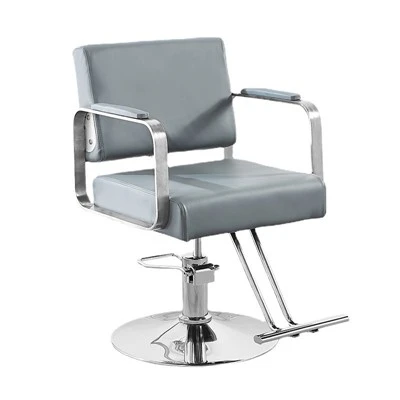 Geometric Luxe Square-Stitched Barber Chair
