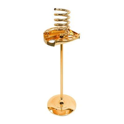 Gold Acrylic Hair Dryer Stand Rack