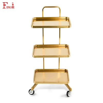 Gold Beauty Salon Trolley