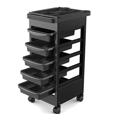 Modern 5-Tier Salon Storage Trolley