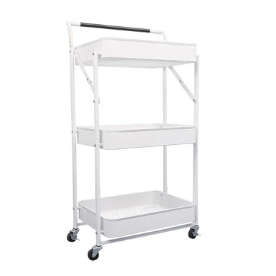 Modern Slide-Out Tray Salon Trolley