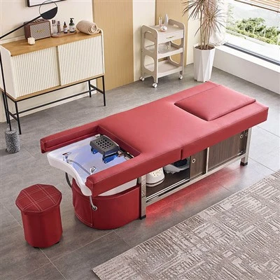 Modern Minimalist Leather Backwash Unit
