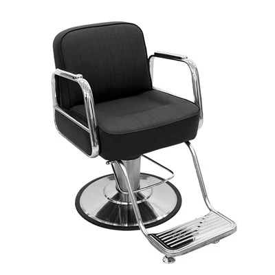 Sleek Durable Steel Base Barber Chair