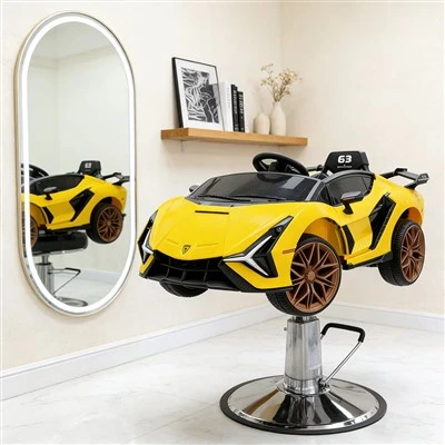 Sleek Racing Car Children Salon Chair